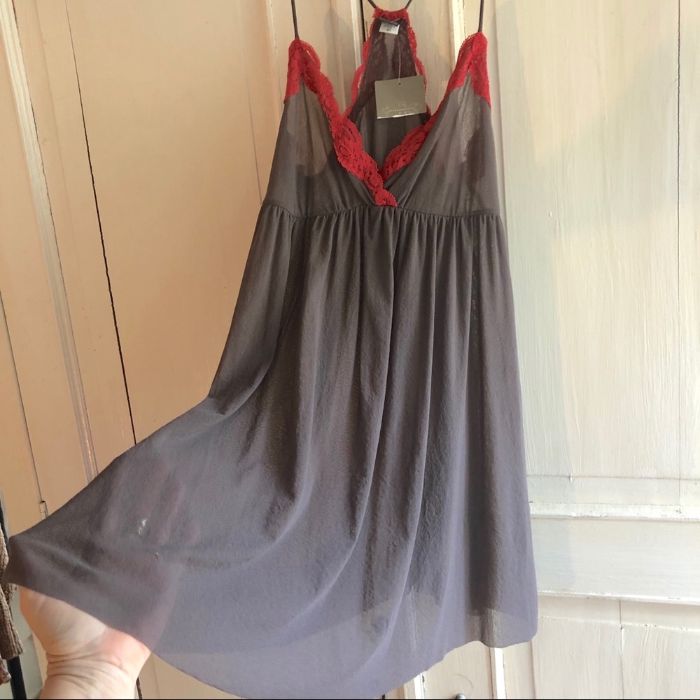 Anthropologie Sheer tunic layering tank
